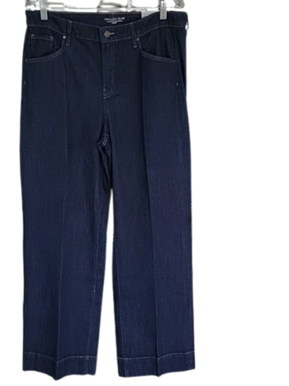 Chico’s Trouser Jean Womens 16 High Rise Chestnut Rinse Indigo Dark Wash NWT - Picture 9 of 9